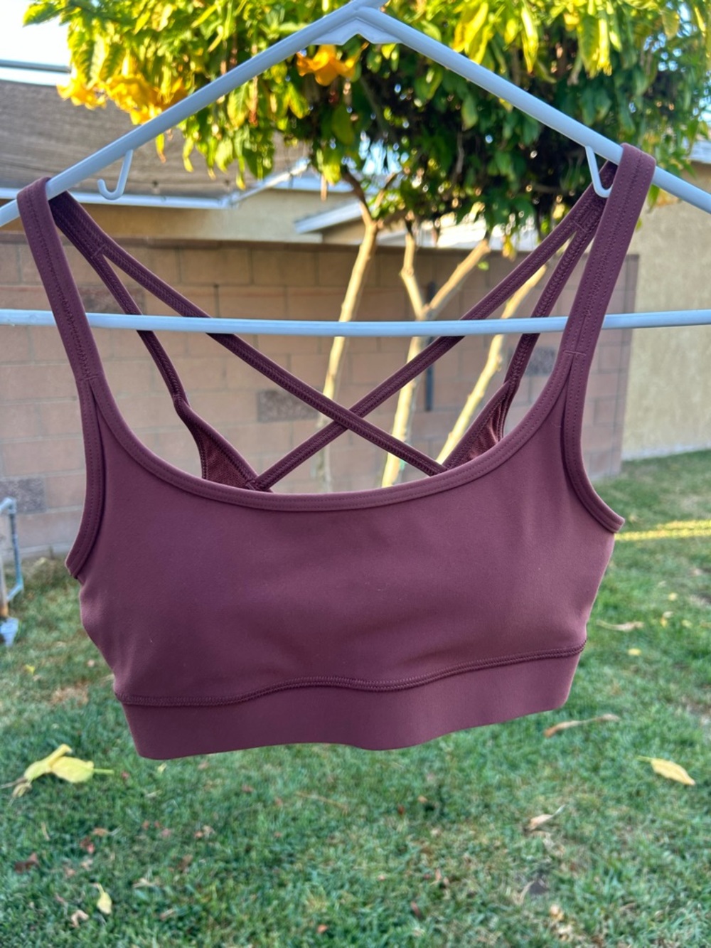 Vuori Strappy Sports Bra - rust